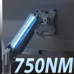 Braccio monitor doppio con molla a gas, per 2 schermi