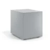 Cassettiera da ufficio Block, 3 cassetti, struttura in alluminio, frontali in metallo