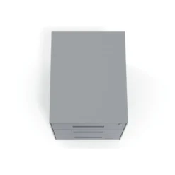 Cassettiera da ufficio Block, 3 cassetti, struttura in alluminio, frontali in metallo