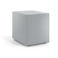 Cassettiera da ufficio Block, 3 cassetti, struttura in alluminio, frontali in metallo