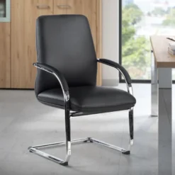 Poltrona Attesa Prestige , slitta pelle naturale