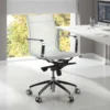 Poltrona da ufficio design Brenton in rete, schienale basso
