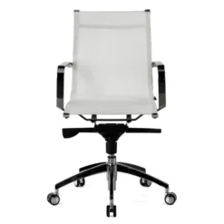 Poltrona da ufficio design Brenton in rete, schienale basso
