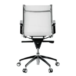 Poltrona da ufficio design Brenton in rete, schienale basso