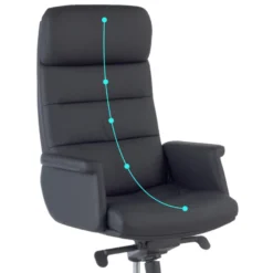 Poltrona da Ufficio Direzionale Consul, schienale ergonomico