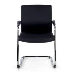 Poltrona Sala d'Atessa Adele, cantilever, Design Moderno, Pelle