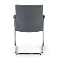 Poltrona Sala d'Atessa Adele, cantilever, Design Moderno, Pelle
