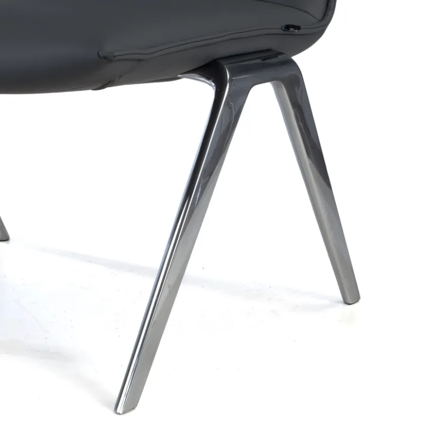 Poltrona Sala d'Attesa Paisley, gambe in alluminio