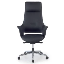 Poltrona Ufficio Design Dortmund, meccanismo relax, alluminio