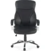 Poltrona ufficio Gouda, resistente fino a 150kg, ecopelle