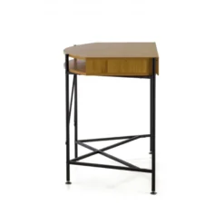 Scrivania Computer Calypso in legno, con gambe in acciaio
