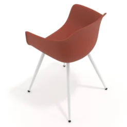 Sedia Conferenza Alice, 4 gambe, design avvolgente