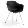 Sedia Conferenza Alice, 4 gambe, design avvolgente