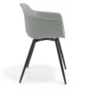 Sedia Conferenza Alice, 4 gambe, design avvolgente