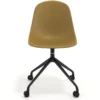 Sedia da riunione Lara con ruote, base in alluminio