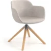 Sedia da Riunione Laure, Gambe in legno, Alta qualità, Imbottita