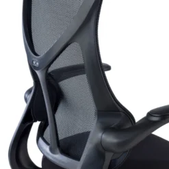 Sedia da studio Raptor, braccioli pieghevoli, schienale ergonomico