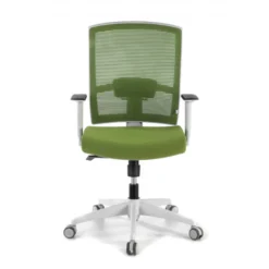 Sedia da ufficio ergonomica Akira white, meccanismo syncro
