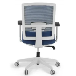 Sedia da ufficio ergonomica Akira white, meccanismo syncro