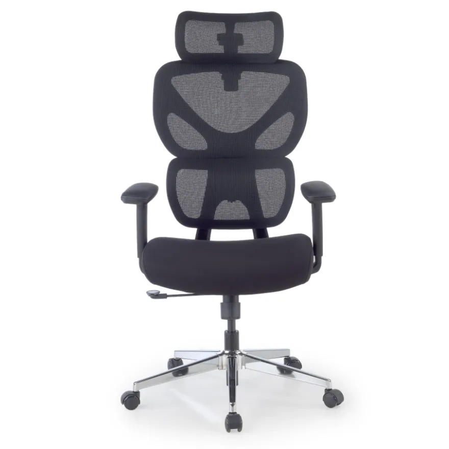 Sedia da Ufficio Ergonomica Erghos Air, Braccioli 3D, Seduta Imbottita