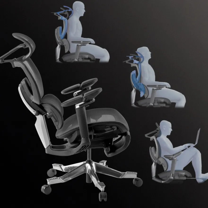 Sedia da ufficio ergonomica premium X4Pro, prestazioni massime