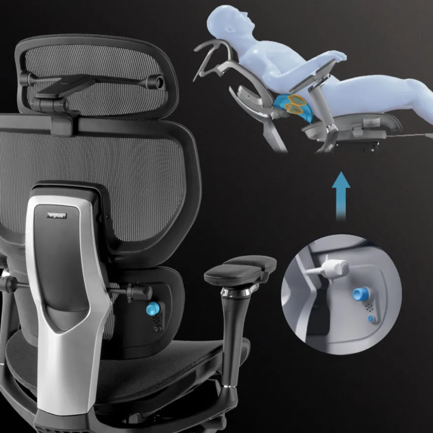 Sedia da ufficio ergonomica premium X4Pro, prestazioni massime