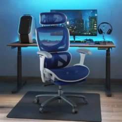 Sedia da Ufficio Ergonomica Sakura white, schienale reclinabile