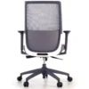 Sedia da ufficio professionale Five, rossa, cuscino lombare, completamente regolabile
