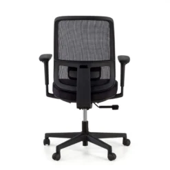 Sedia da ufficio professionale Kaito black, utilizzo di 8 ore