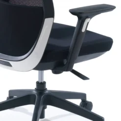 Sedia da ufficio professionale Five, rossa, cuscino lombare, completamente regolabile