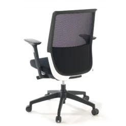 Sedia da ufficio professionale Five, rossa, cuscino lombare, completamente regolabile