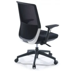 Sedia da ufficio professionale Five, rossa, cuscino lombare, completamente regolabile