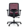 Sedia da ufficio professionale Kaito black, utilizzo di 8 ore