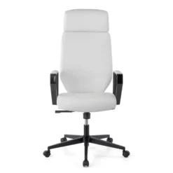 Sedia da ufficio Saranto, schienale alto, rivestimento similpelle