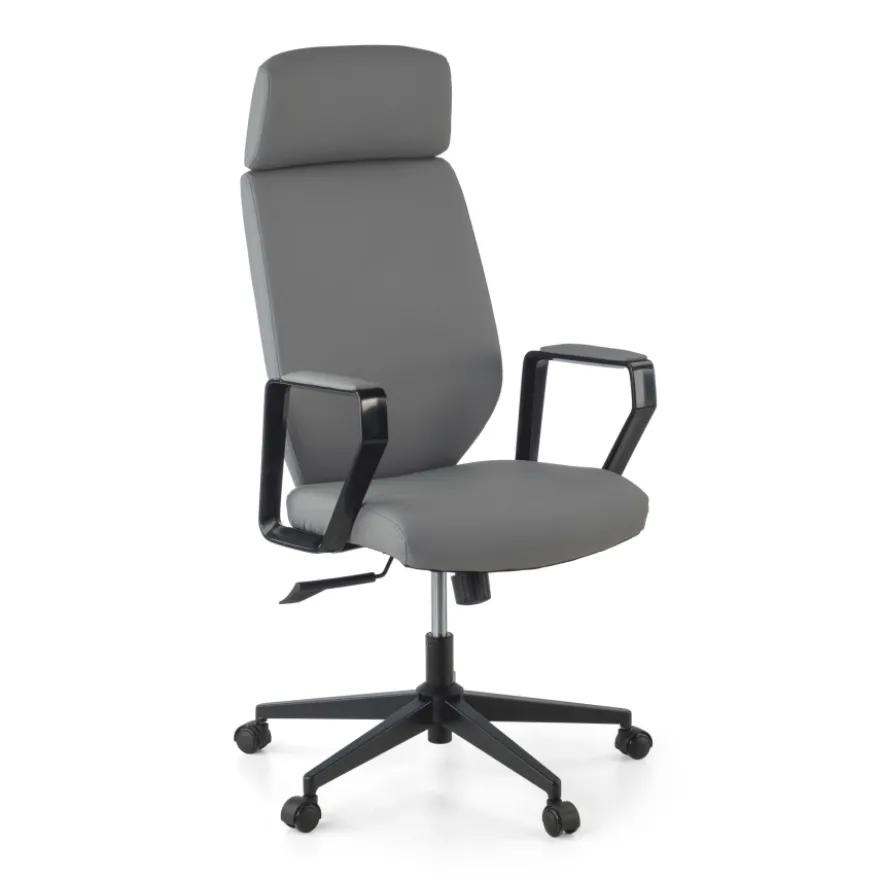Sedia da ufficio Saranto, schienale alto, rivestimento similpelle