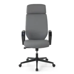 Sedia da ufficio Saranto, schienale alto, rivestimento similpelle