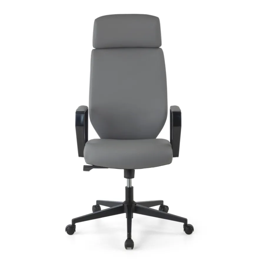 Sedia da ufficio Saranto, schienale alto, rivestimento similpelle