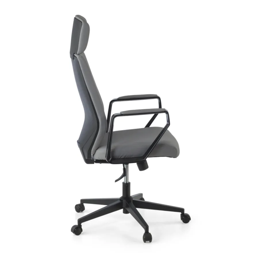 Sedia da ufficio Saranto, schienale alto, rivestimento similpelle