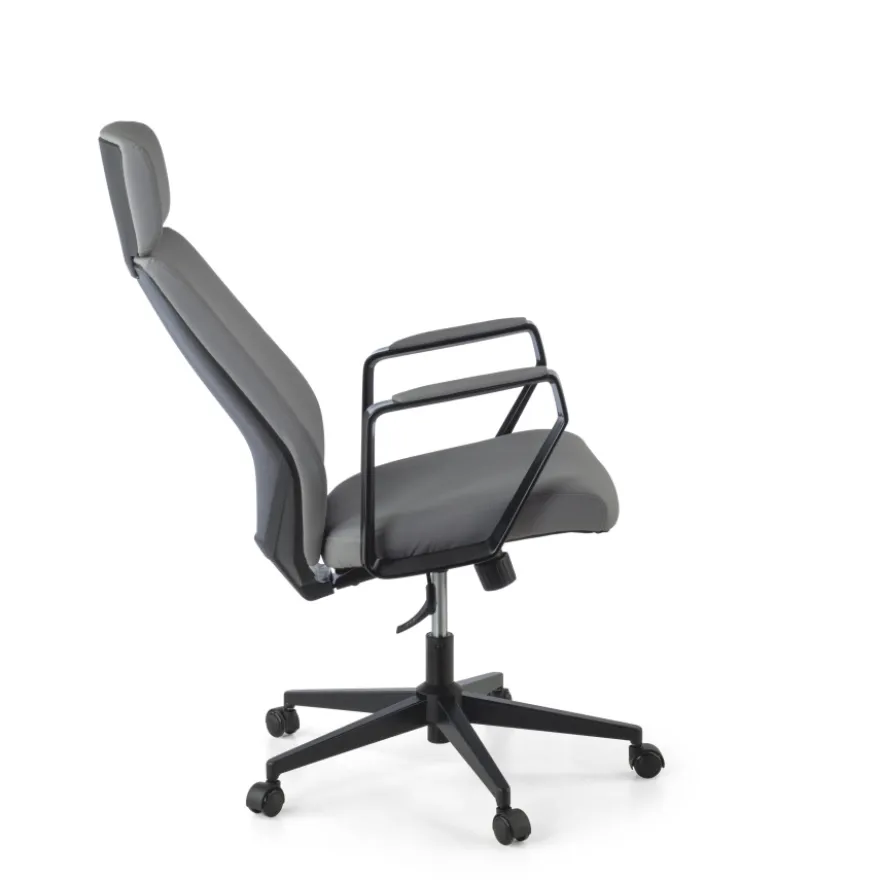 Sedia da ufficio Saranto, schienale alto, rivestimento similpelle