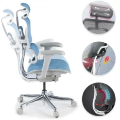 Sedia direzionale ergonomica Ergohuman Edition I, Struttura bianca