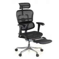 Sedia ergonomica con poggiapiedi Ergohuman Edition I, modello premium