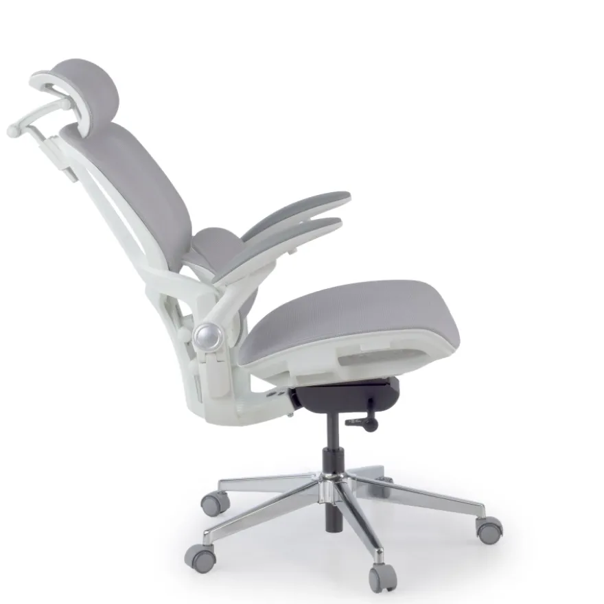 Sedia ergonomica con poggiatesta Erghos One, ortopedica, doppio supporto lombare