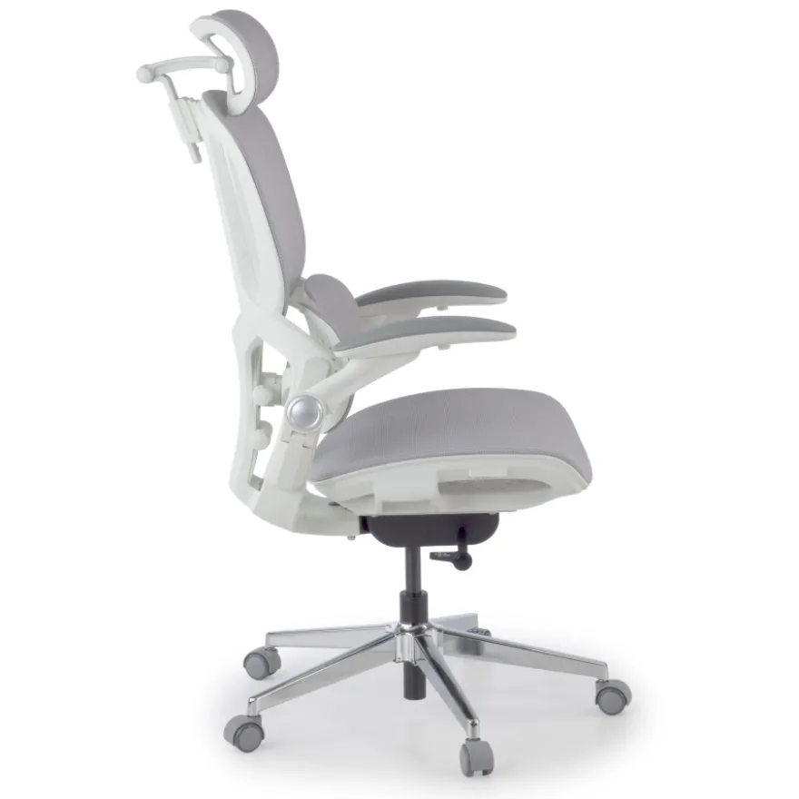 Sedia ergonomica con poggiatesta Erghos One, ortopedica, doppio supporto lombare
