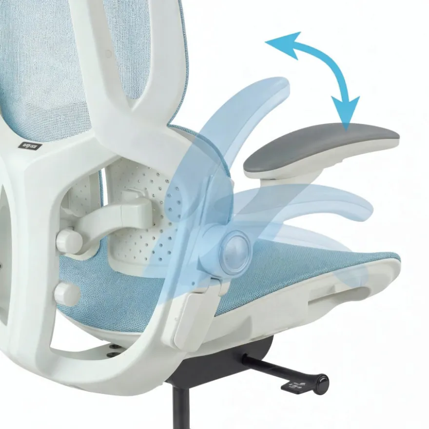 Sedia ergonomica con poggiatesta Erghos One, ortopedica, doppio supporto lombare