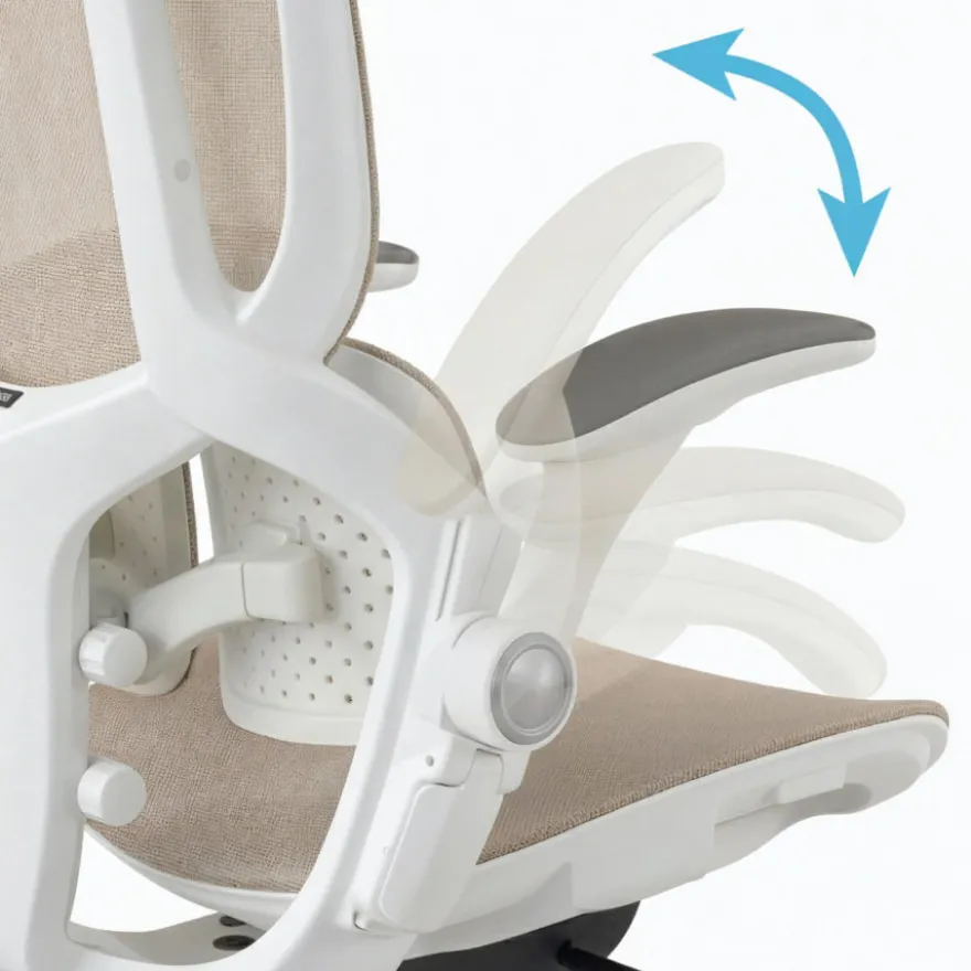 Sedia ergonomica con poggiatesta Erghos One, ortopedica, doppio supporto lombare