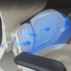 Sedia ergonomica con poggiatesta Erghos One, ortopedica, doppio supporto lombare