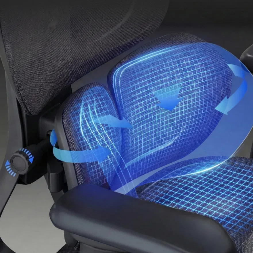 Sedia ergonomica Erghos One, ortopedica, doppio supporto lombare