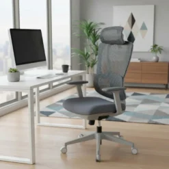 Sedia ergonomica Essenza, braccioli 3D, supporto lombare regolabile
