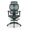Sedia ergonomica Every, con poggiapiedi estraibile, rete