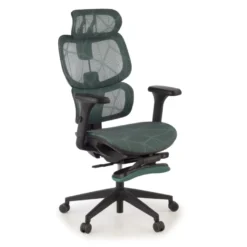 Sedia ergonomica Every, con poggiapiedi estraibile, rete